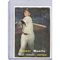 1957 Topps Mickey Mantle Altered Lower Grade