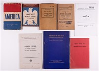 8 WWII US FIELD MANUALS AND BOOKS