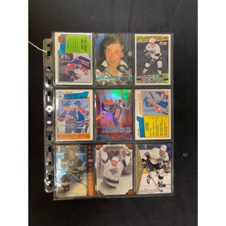 (9) Vintage High Grade Wayne Gretzky Cards