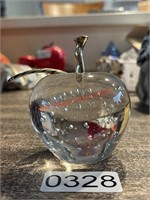 Glass Apple Paper Weight (Dining Room)