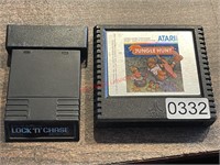 Atari Jungle Bunt and Lock N Chase Combo Game Lot