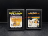 Haunted House & Super Breakout ATARI Game Combo