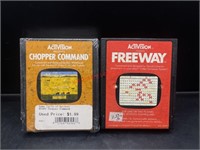 Atari Freeway & Chopper Command Video Game Lot