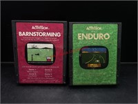 ATARI Barnstorming & Enduro Video Game Combo