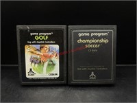 ATARI Golf and Soccer Game COMBO