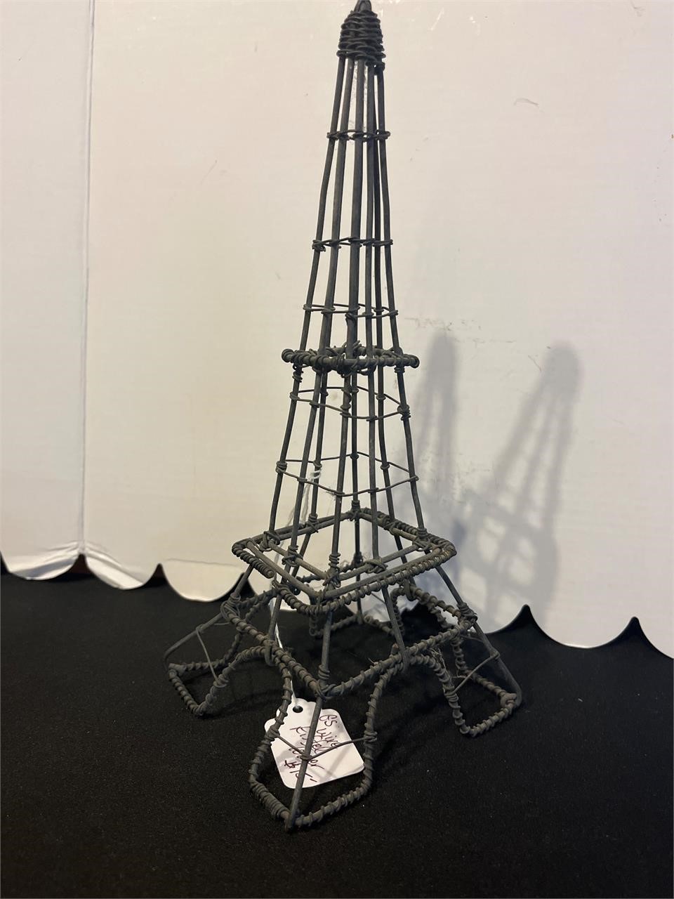Wire Metal Eiffel Tower  10” Tall
