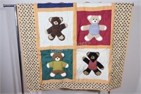LARGE Bear Baby Quilt