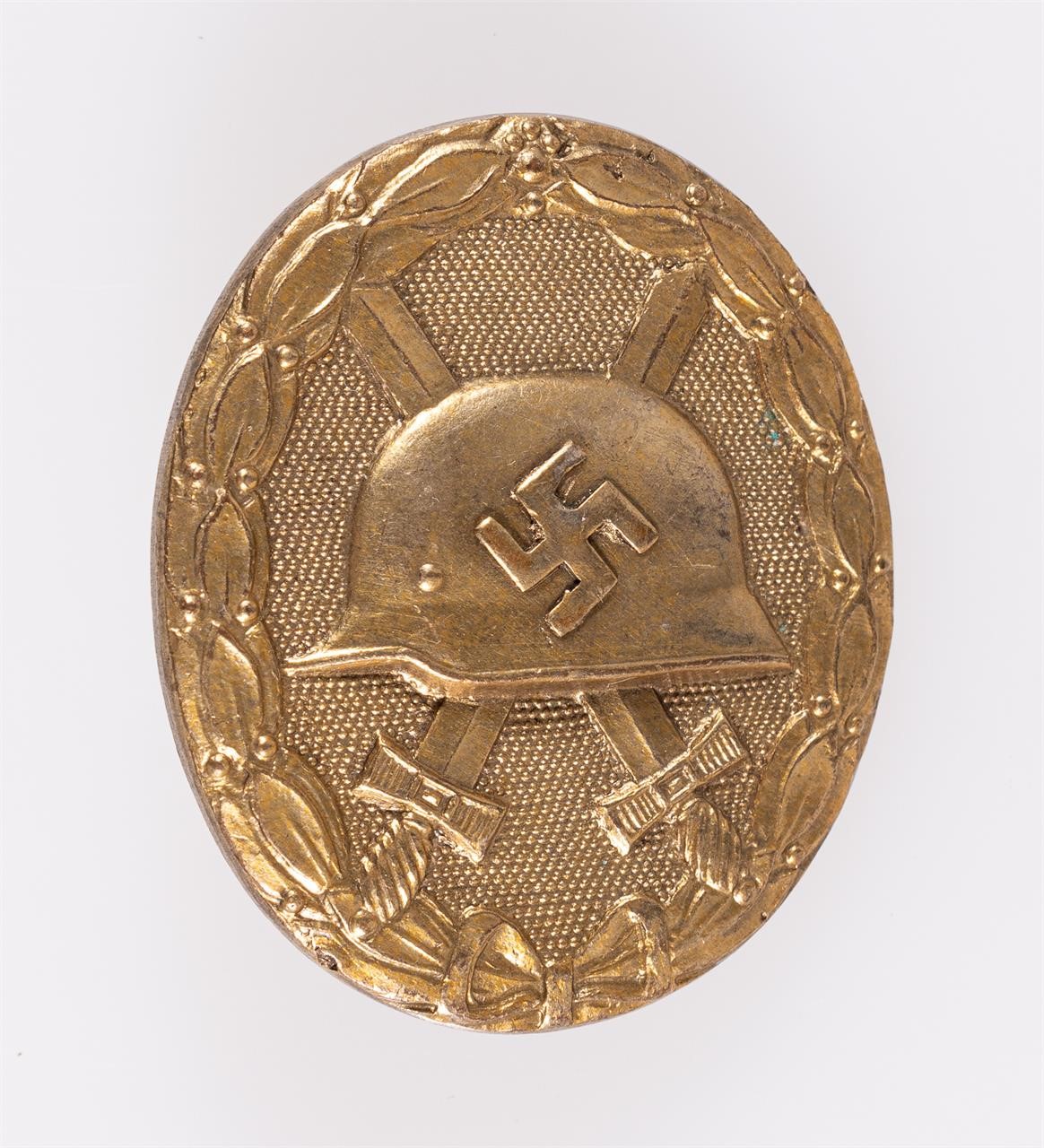 WWII GERMAN WOUND BADGE IN GOLD