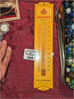 Vintage Masterfeeds wall thermometer
