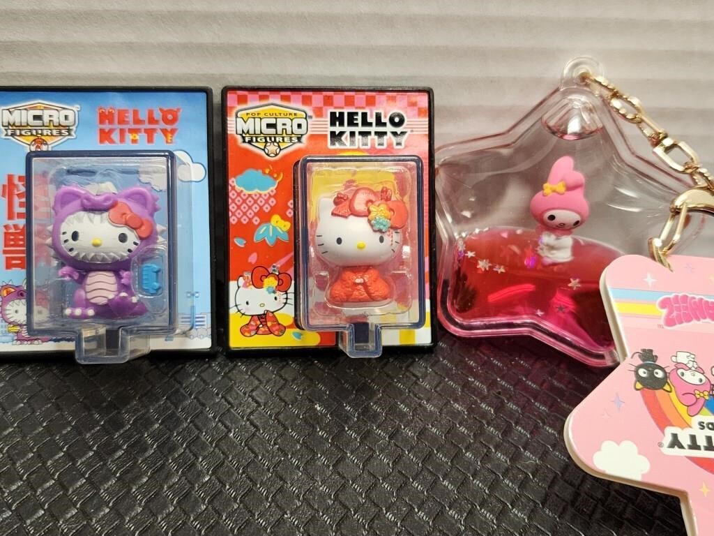Hello Kitty micro figures and My melody Star w/