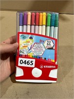 NEW Stabilo x20 pen brushes art supply $45