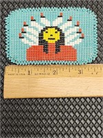 Handmade Native American beaded hair clip.
3.5 x