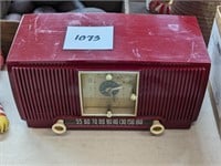Vintage Red General Electric Radio