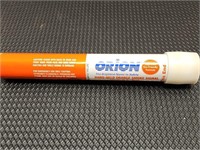 Orion handheld orange smoke signal. Burn time