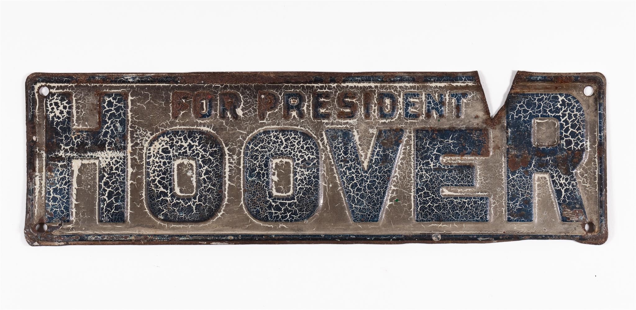 HOOVER CAMPAIGN LICENSE PLATE