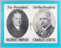 HOOVER AND CURTIS JUGATE CAMPAIGN POSTER