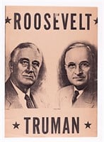 ROOSEVELT AND TRUMAN CAMPAIGN POSTER