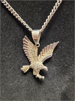 Eagle necklace.  13.5 inches