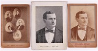 3 WILLIAM J. BRYAN CABINET CARDS