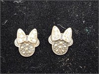 Vintage Disney Sterling Silver Minnie Mouse