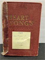 1909 Heart Songs book. Binding has damage-see