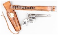 HUBLEY REVOLVER CAP GUN WITH HOLSTER