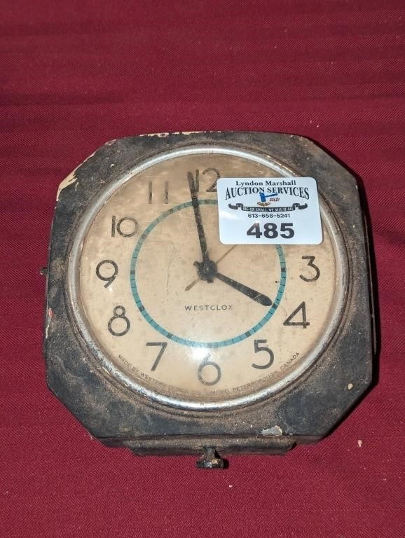 Vintage Westclox wall clock