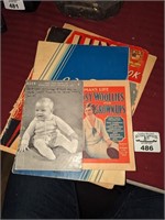 Vintage Yarn and knitting books