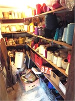 contents of yarn closet