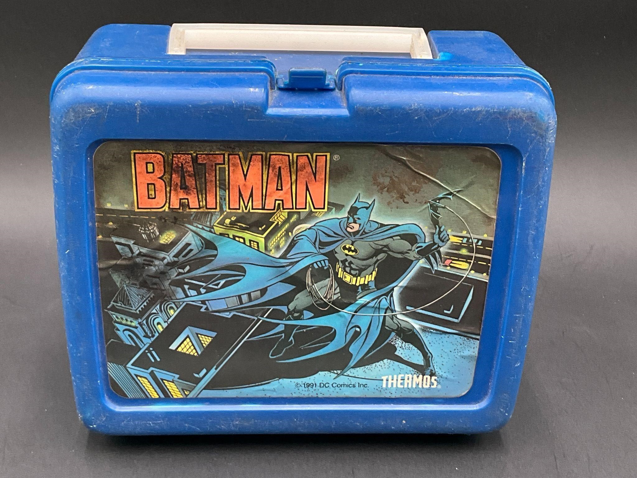 Batman 1991 Thermos Brand DC Comics Lunchbox