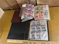 Two albums of over 100+ Redskins trading cards