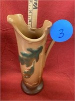 WELLER VASE LEAF DESIGN ONE HANDLE