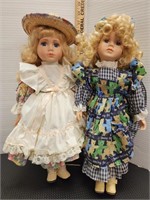 Porcelain dolls 16in