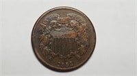 1864 2c Two Cent Piece High Grade