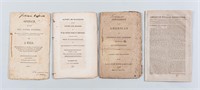 4 EARLY 1800S BOOKLETS