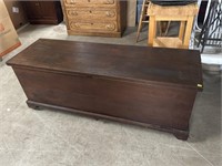 Large antique blanket chest with cedar lining
