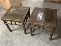 Pair of 19th century Chinese end tables
