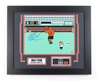 Autographed Mike Tyson Punch Out Framed Display