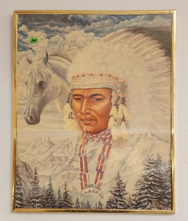 Native American picture 20in by 16in