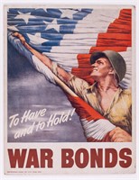 WWII US WAR BONDS POSTER
