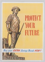 PROTECT YOUR FUTURE WWII BOND POSTER