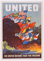 UNITED NATIONS POSTER BY LESLIE RAGAN