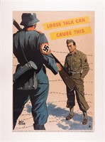 LOOSE TALK - CAN CAUSE THIS WWII POSTER