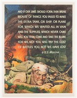THE UNKNOWN MARINE WWII POSTER CECIL BEALL