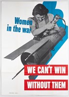 WWII WOMEN IN THE WAR POSTER