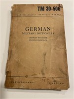 WWII 1944 German Military Dictionary