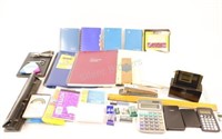 Office Note Books, Punch, Calculators ++