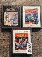 Maze Craze, Moon Patrol and Joust Atari Game Lot