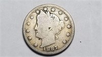 1887 Liberty V Nickel Rare