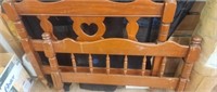 WOOD TWIN BED FRAME